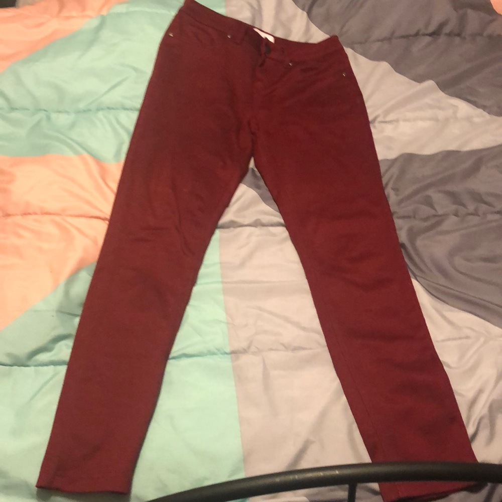 Maroon red pants (worn once or twice)